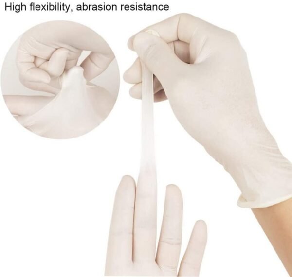 DISPOSABLE LATEX GLOVES - Image 2