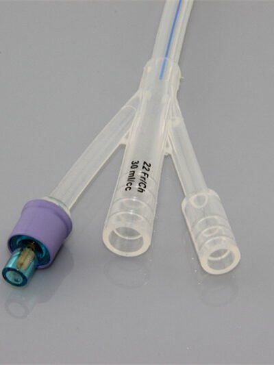 THREE WAY SILICONE FOLEY CATHETER