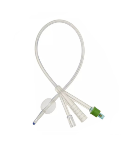 THREE WAY SILICONE FOLEY CATHETER